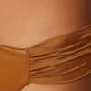 Draped Brazilian Swimsuit Bottom Shiny Satin Draped Brazilian Swimsuit Bottom Shiny Satin