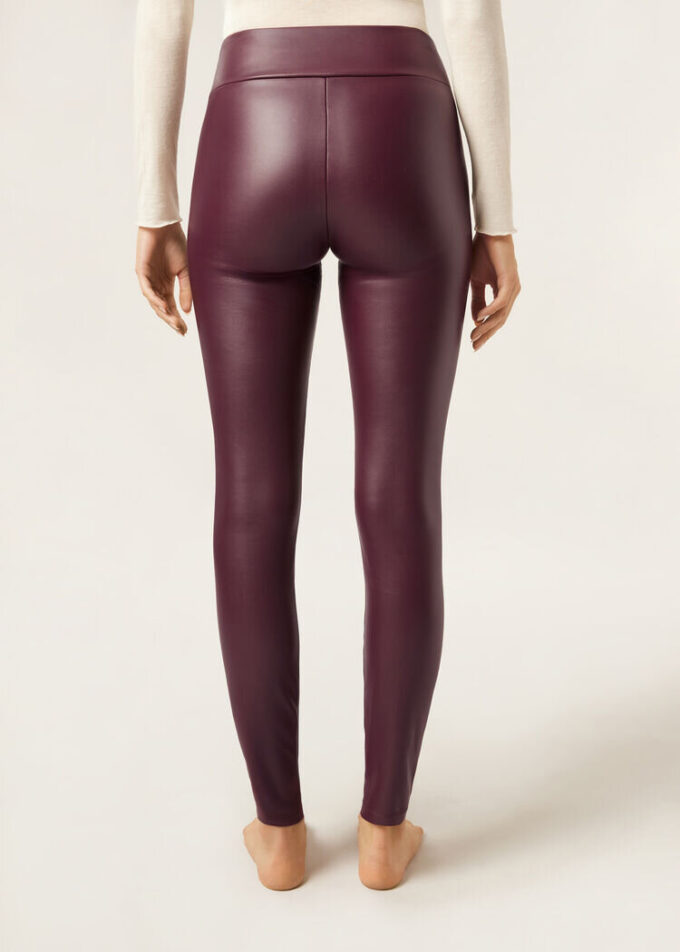 Faux Leather Thermal Leggings Faux Leather Thermal Leggings