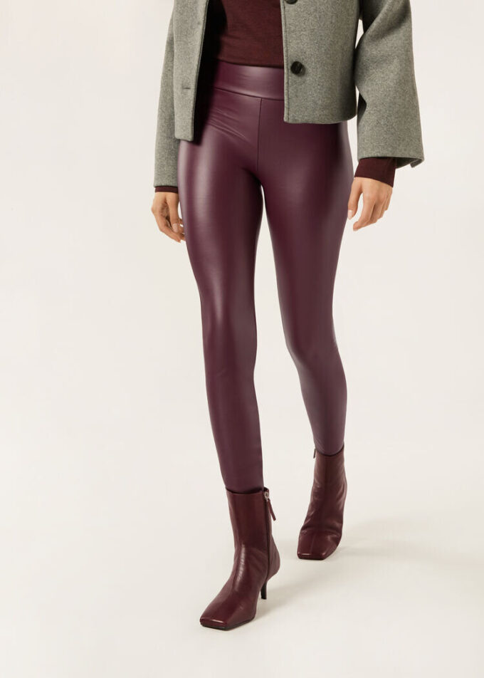 Faux Leather Thermal Leggings Faux Leather Thermal Leggings