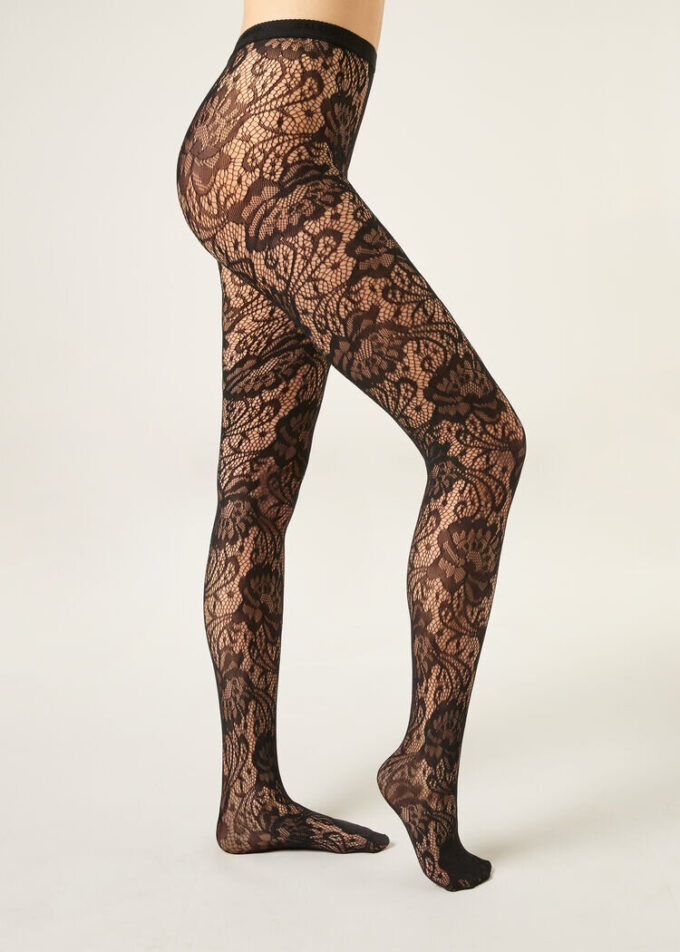 Floral Fishnet Tights Floral Fishnet Tights