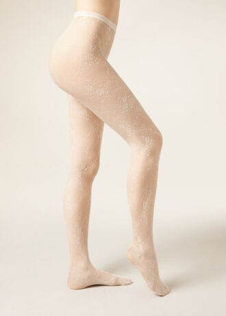Floral Lace Tights