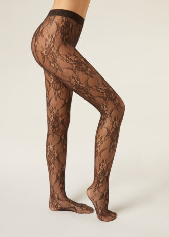 Floral Lace Tights