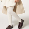 Girls Cable Knit Thermal Tights