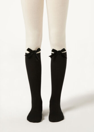 Girls’ Cotton Longuette Tights