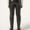 Girls’ Leather Effect Thermal Leggings
