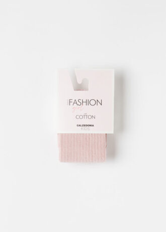 Girls’ Ribbed Cotton Tights