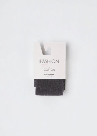 Girls’ Ribbed Cotton Tights