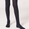 Girls’ Ribbed Cotton Tights