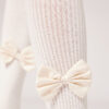 Girls’ Ribbed Cotton Tights with Bow Girls’ Ribbed Cotton Tights with Bow