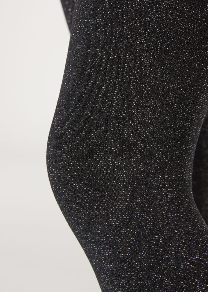 Girls Thermal Tights with Glitter