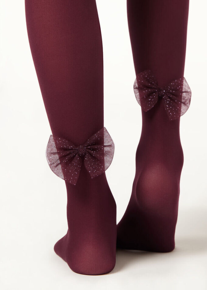 Girls’ Tights with Bow Girls’ Tights with Bow