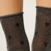 Glitter and Hearts Sheer Socks
