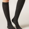 Glitter Long Socks with Cashmere