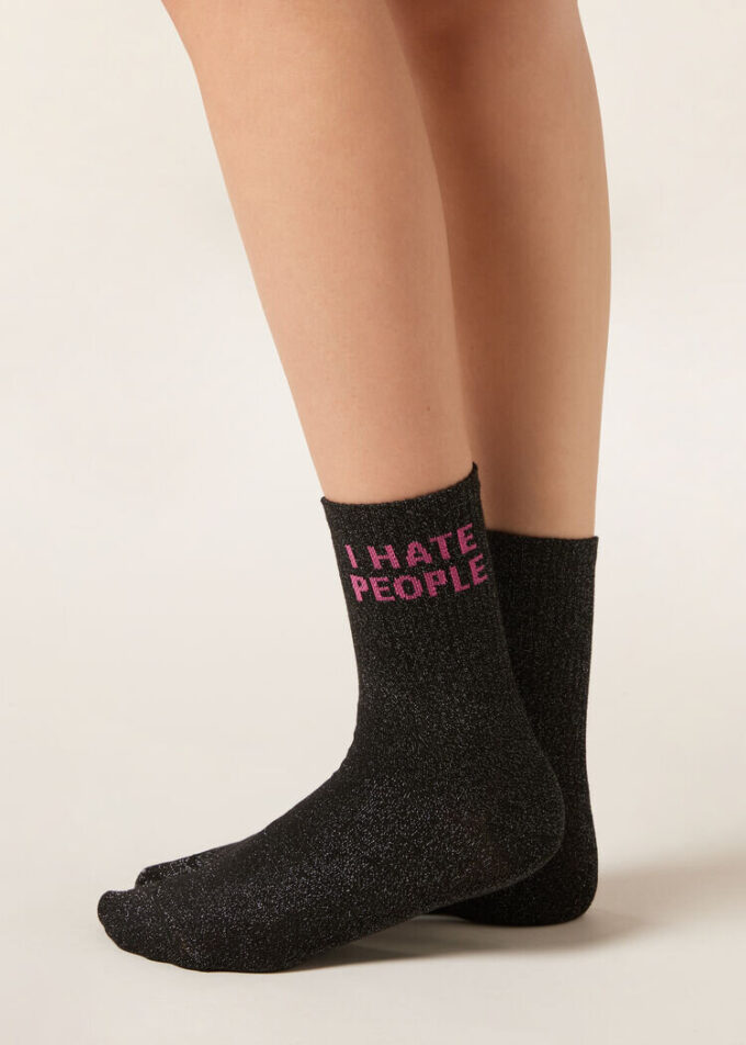 Glitter Message Socks Glitter Message Socks