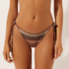 Golden Chevron Brazilian String Swimsuit Bottoms Golden Chevron Brazilian String Swimsuit Bottoms