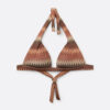 Golden Chevron Padded Triangle Swimsuit Top