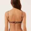 Golden Chevron Push up Swimsuit Top