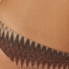 Golden Chevron Swimsuit Bottoms