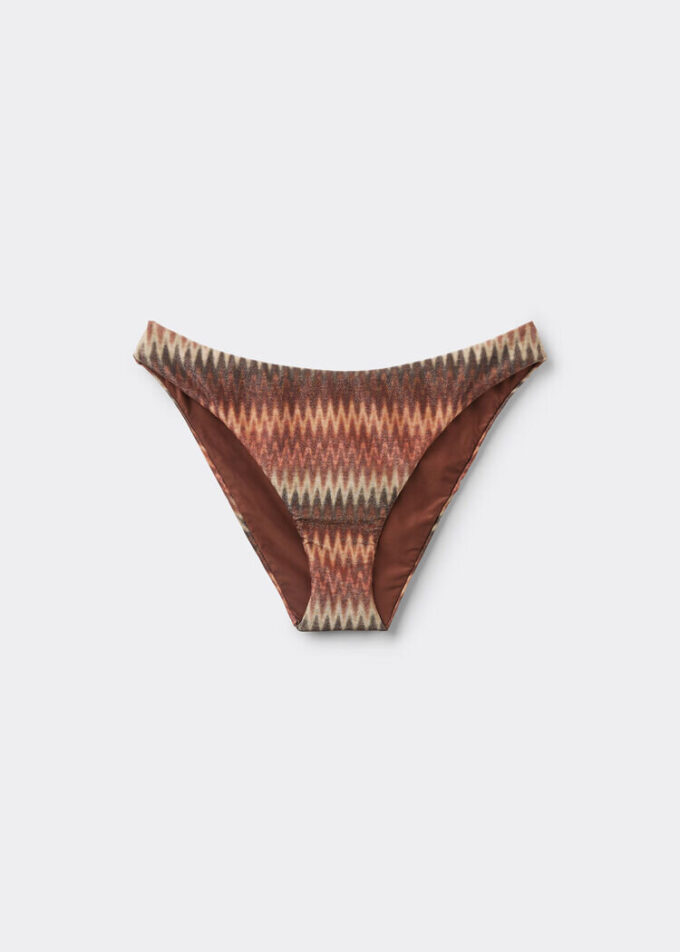Golden Chevron Swimsuit Bottoms