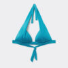 Graduated Padding Triangle Swimsuit Top Shiny Satin