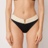 High-Rise Swimsuit Bottom Elegant Bicolor