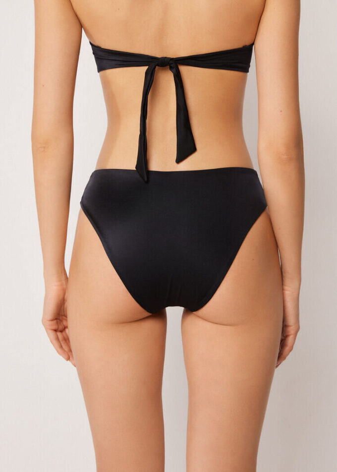 High-Rise Swimsuit Bottom Elegant Bicolor