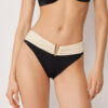 High-Rise Swimsuit Bottom Elegant Bicolor
