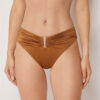 High Rise Swimsuit Bottom Shiny Satin