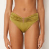 High Rise Swimsuit Bottom Shiny Satin