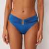 High Rise Swimsuit Bottom Shiny Satin