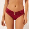 High Rise Swimsuit Bottom Shiny Satin