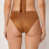 High Rise Swimsuit Bottom Shiny Satin