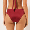 High Rise Swimsuit Bottom Shiny Satin