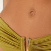 High Rise Swimsuit Bottom Shiny Satin