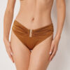 High Rise Swimsuit Bottom Shiny Satin