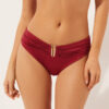 High Rise Swimsuit Bottom Shiny Satin