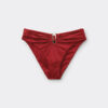 High Rise Swimsuit Bottom Shiny Satin