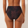 High-Waist Bikini Bottom Dark Animalier
