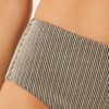 High-Waisted Swimsuit Bottoms Golden Stripes