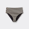 High-Waisted Swimsuit Bottoms Golden Stripes