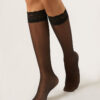 Knee-Highs with Lace Ruffle
