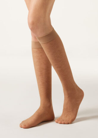 Lace Knee-High Socks