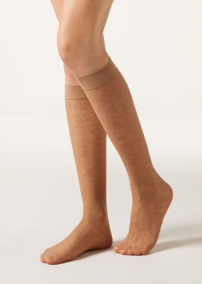 Lace Knee-High Socks