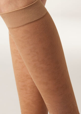 Lace Knee-High Socks