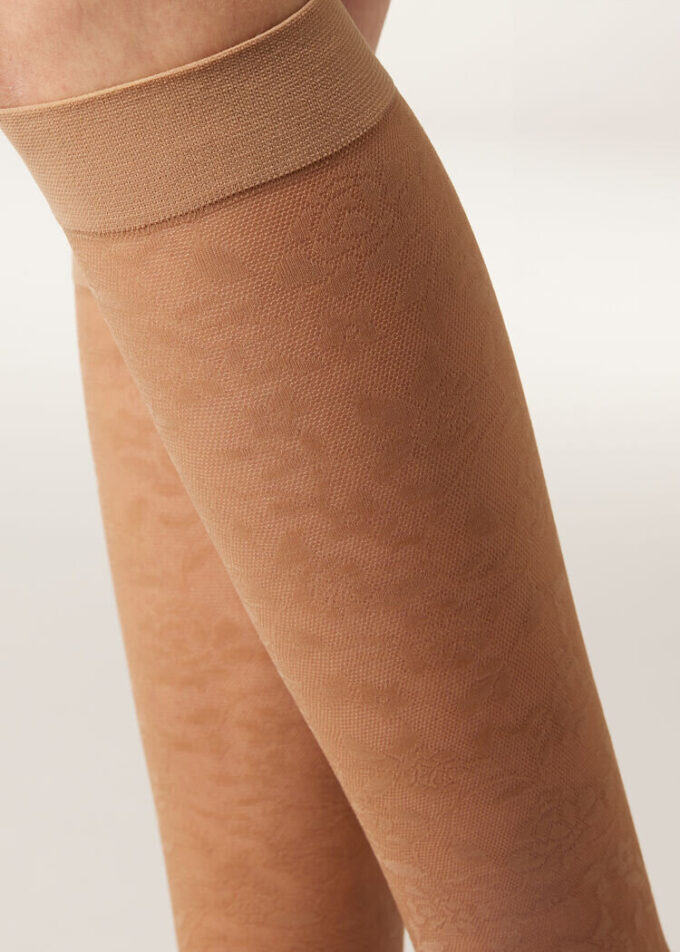 Lace Knee-High Socks