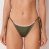 Laced Brazilian Swimsuit Bottom Refined Shine Laced Brazilian Swimsuit Bottom Refined Shine