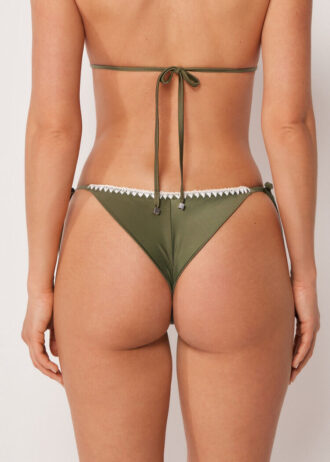 Laced Brazilian Swimsuit Bottom Refined Shine