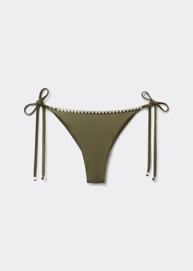 Laced Brazilian Swimsuit Bottom Refined Shine Laced Brazilian Swimsuit Bottom Refined Shine