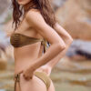 Laced Brazilian Swimsuit Bottom Sophisticated Shine Laced Brazilian Swimsuit Bottom Sophisticated Shine