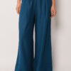 Linen and Viscose Palazzo Pants
